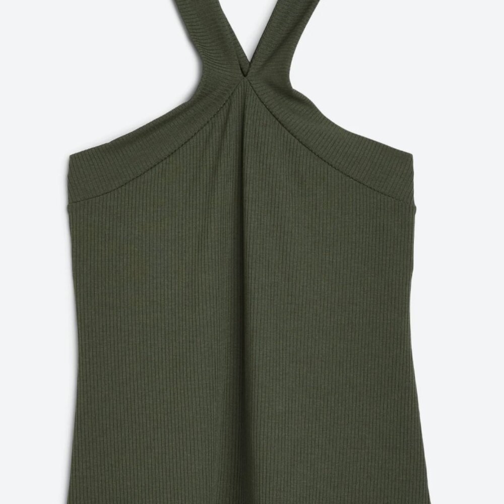 Nine Britton 🫒 Enzo Sleeveless Halter Knit Top 🫒 Size L 🫒